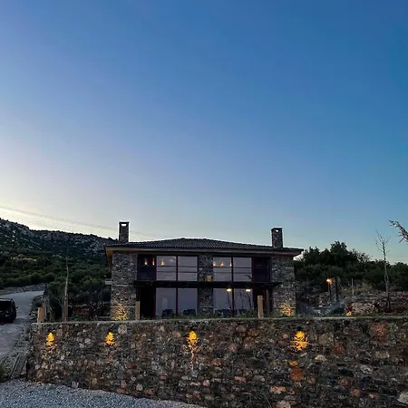 Villa Modern Stone With Swimming Pool Aliveri